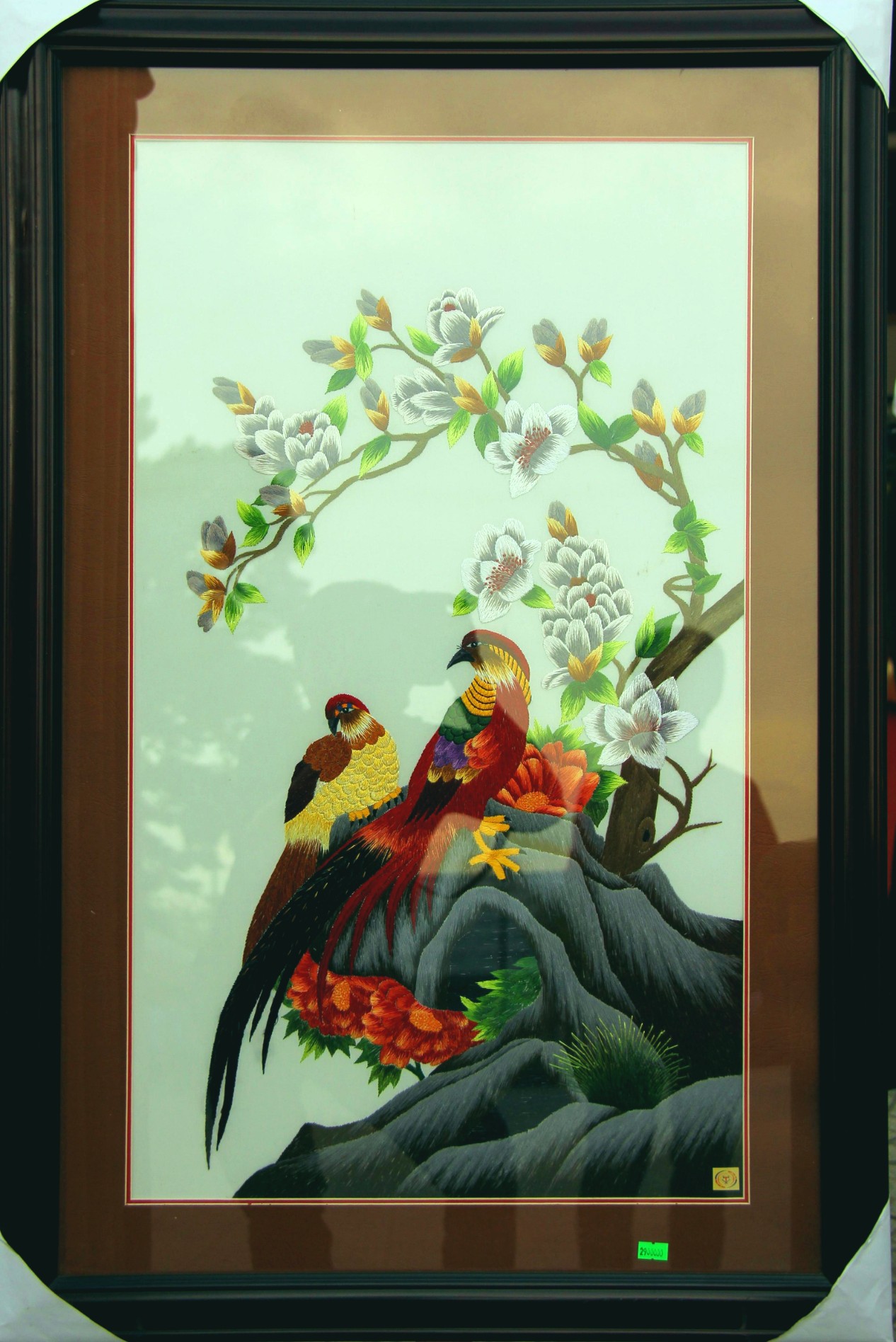 Ảnh của Tranh thêu Chim Trĩ (75cm x 115cm)