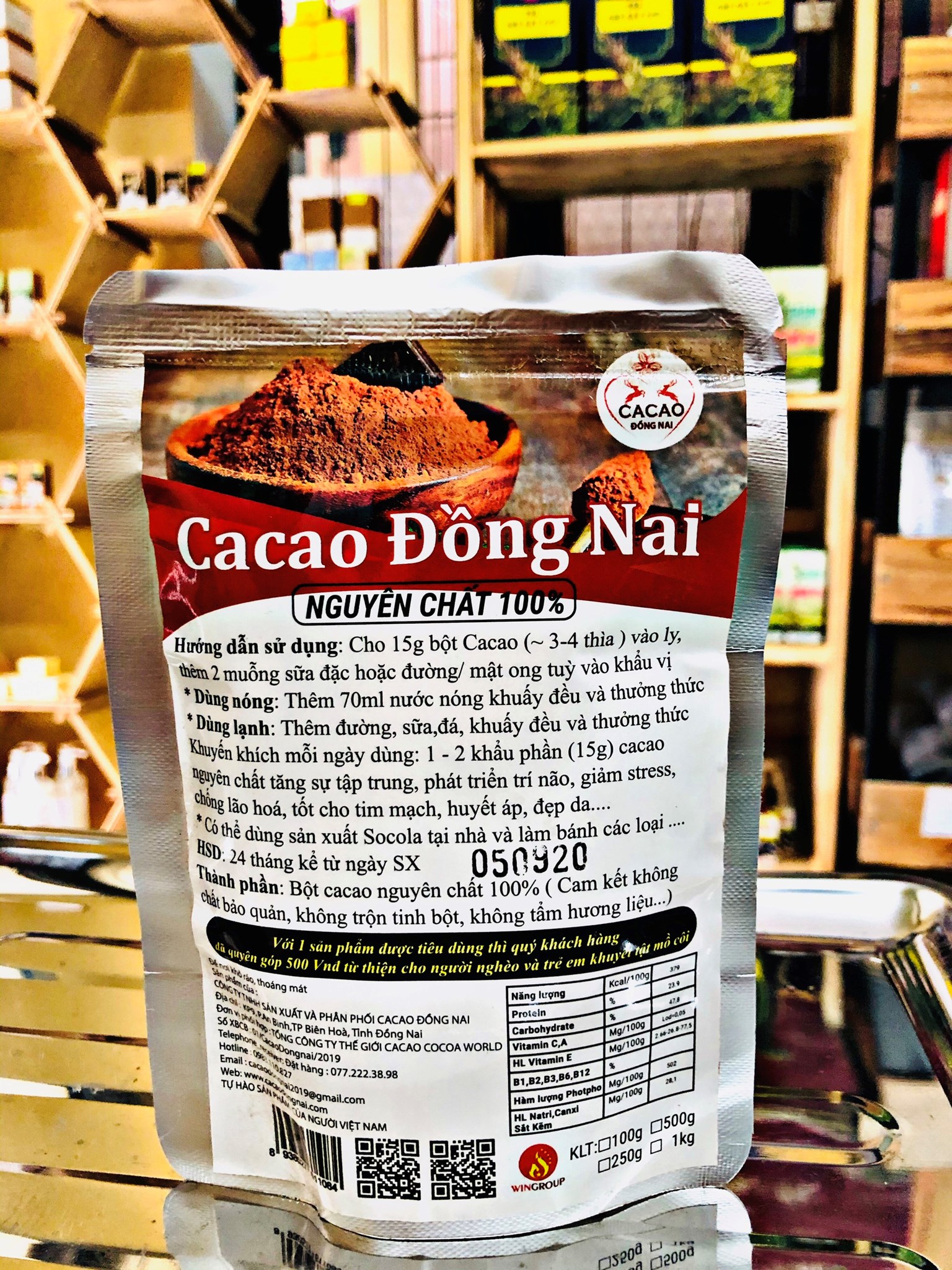 Ảnh của Cacao nguyên chất (100g/Túi)