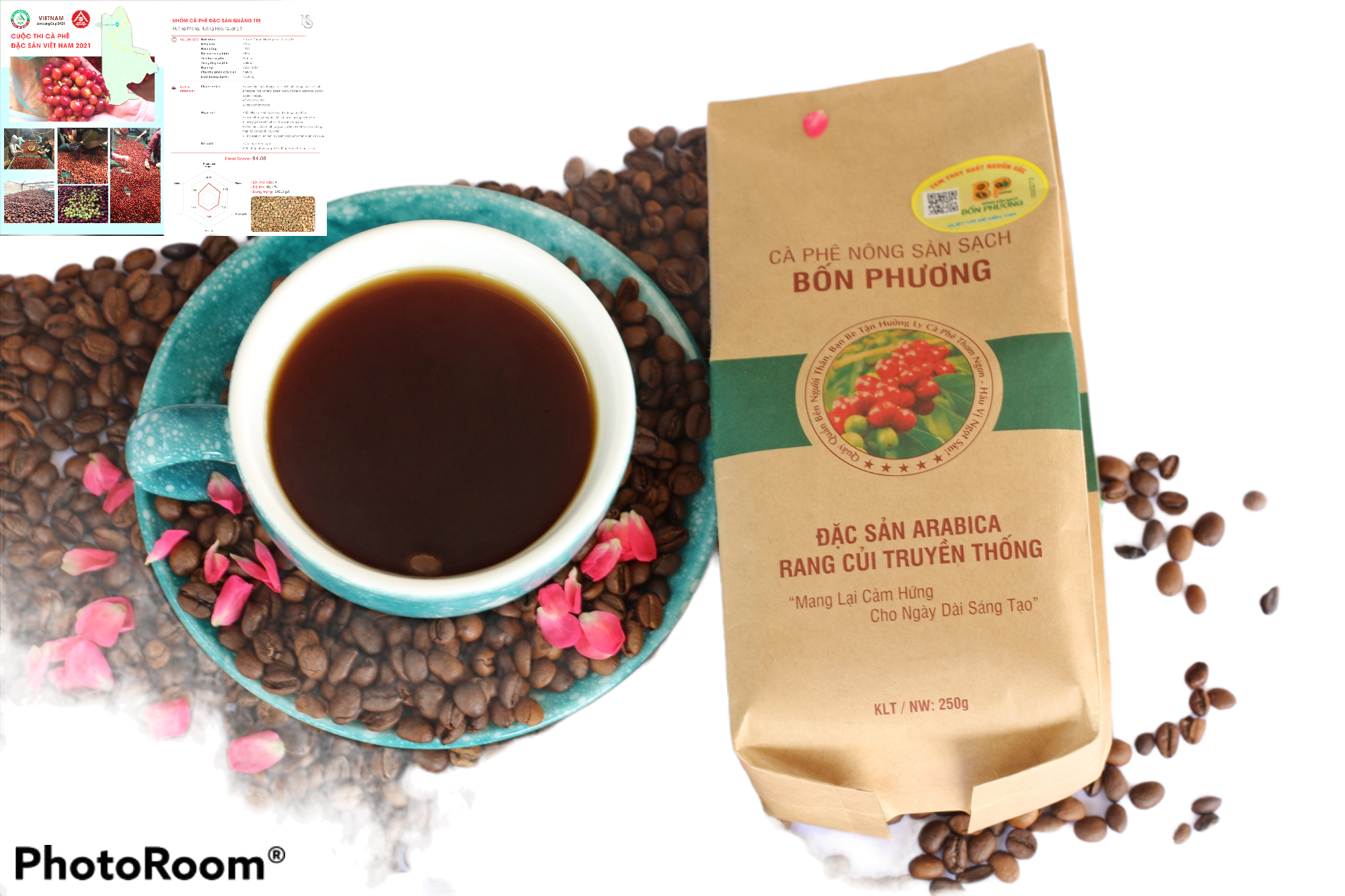 Ảnh của Cafe  Arabica  honey rang mộc giạng hạt và bột