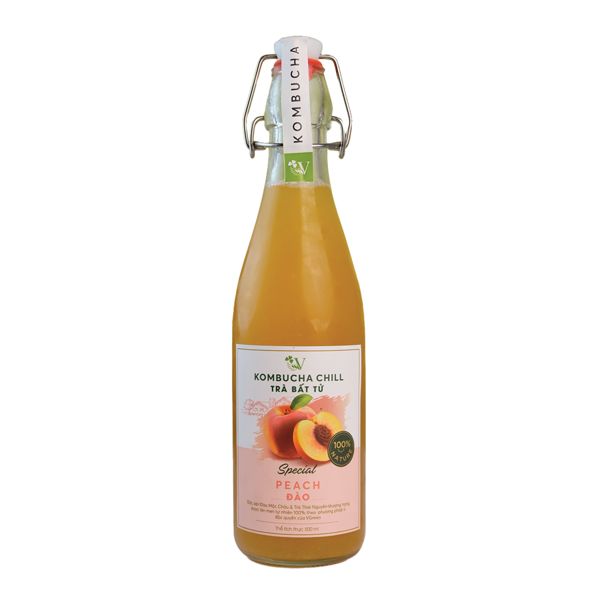 Ảnh của Vkombucha Chill Đào 500ml