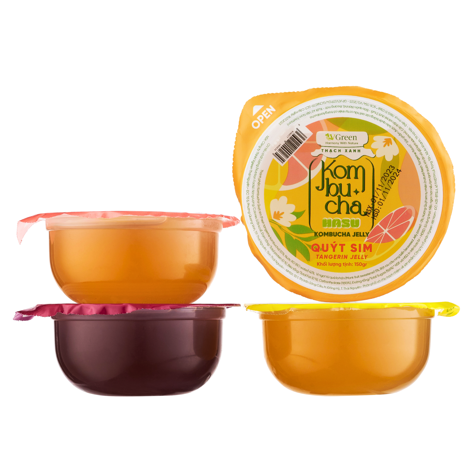 Ảnh của Thạch kombucha quýt sim cốc 150g