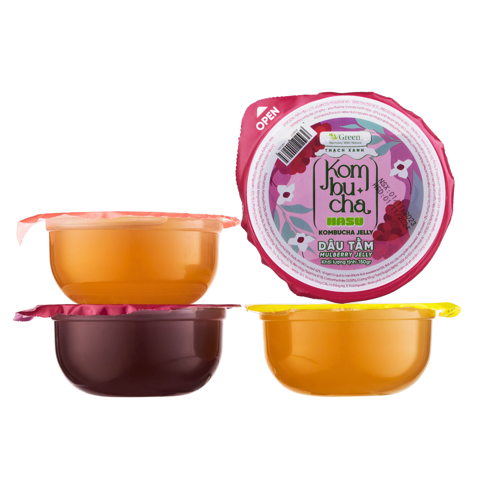 Ảnh của Thạch kombucha dâu tằm cốc 150g