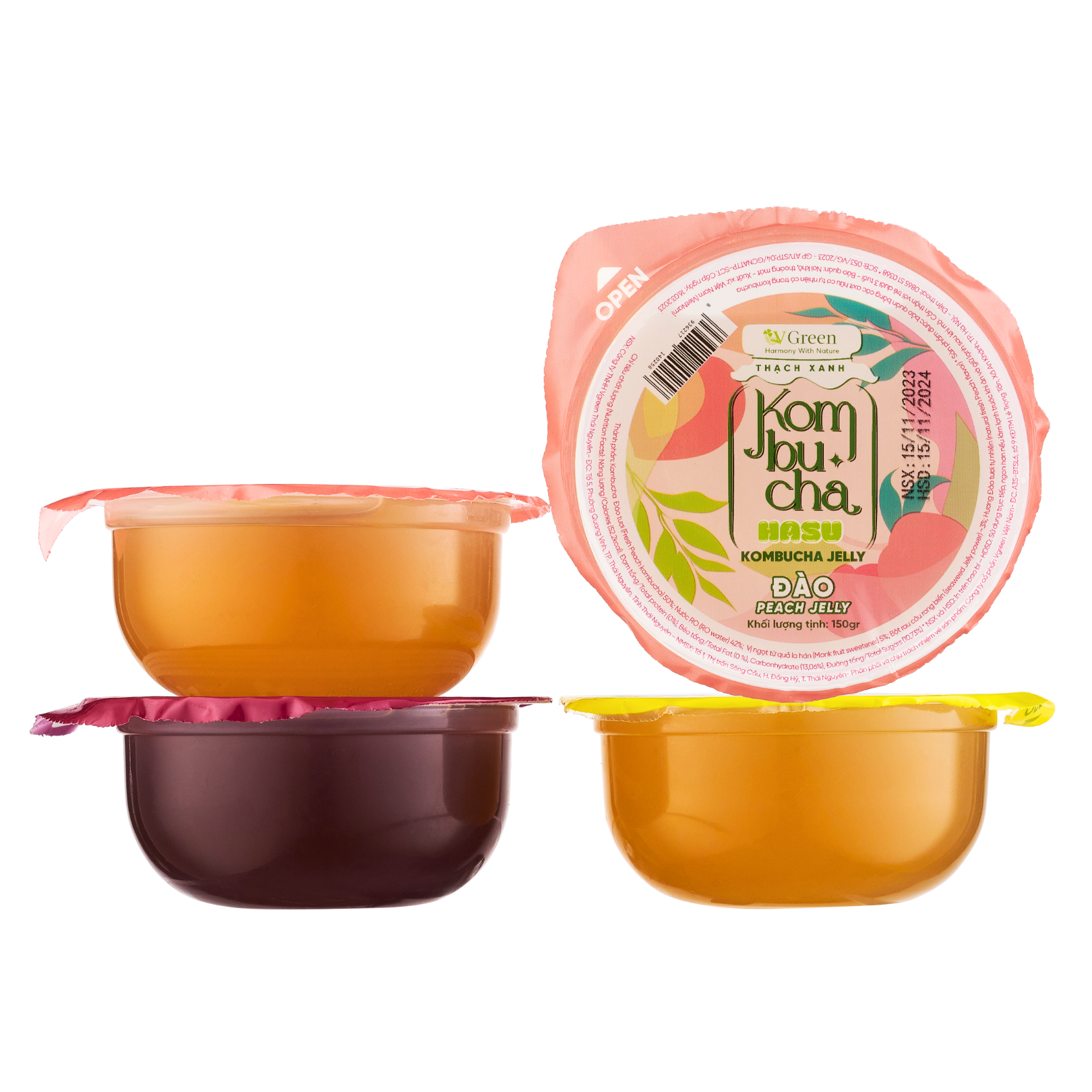 Picture of Thạch kombucha đào cốc 150g