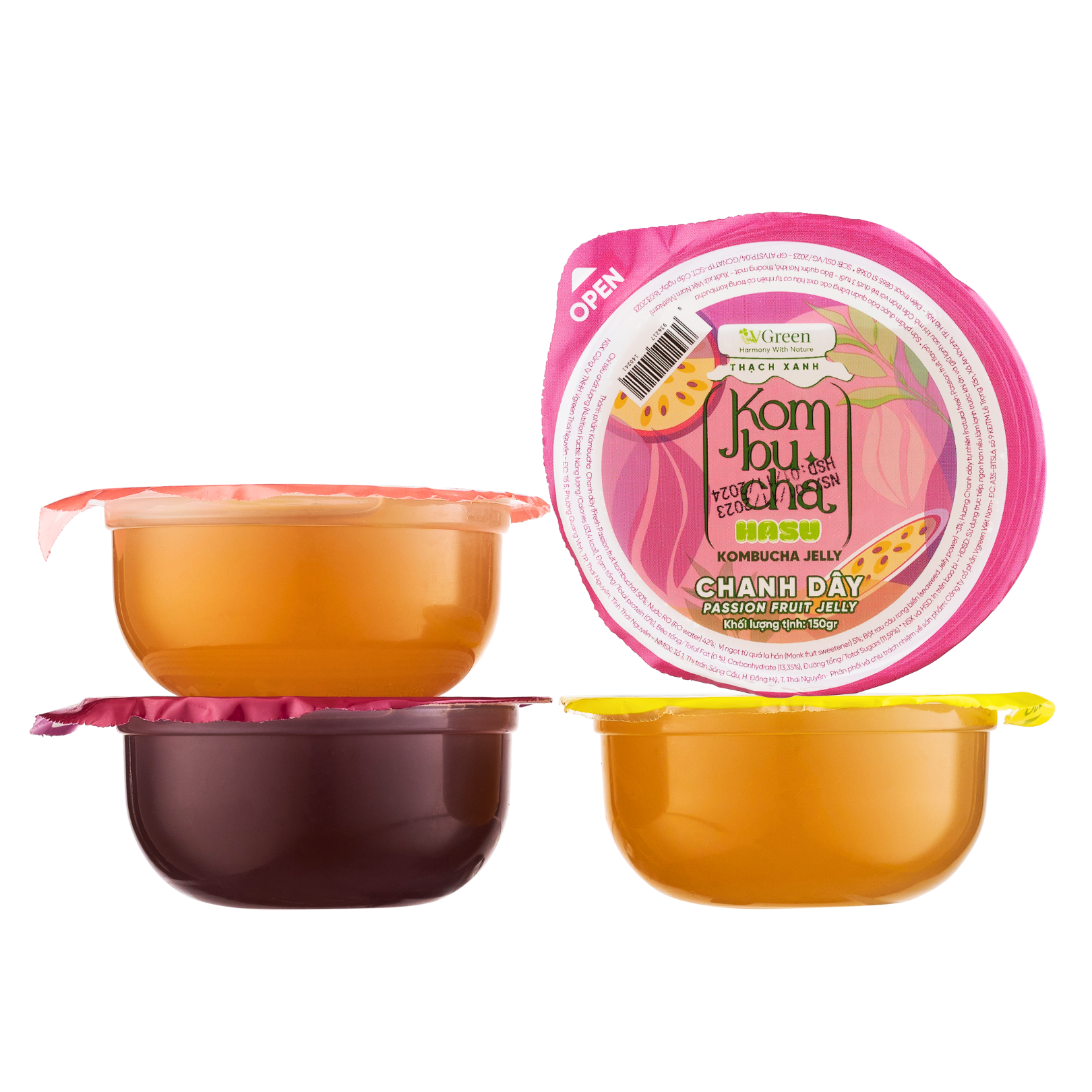 Picture of Thạch kombucha chanh dây cốc 150g